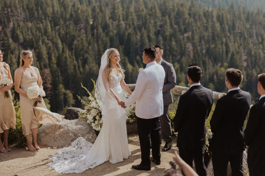 South Lake Tahoe Blue Estate Wedding Ceremony