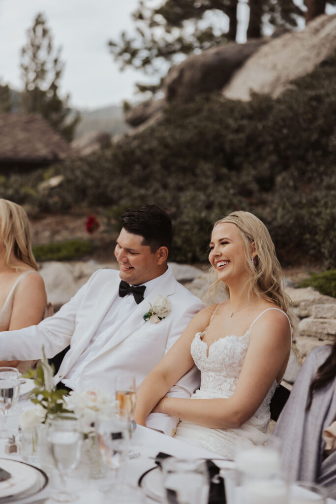 South Lake Tahoe Blue Estate Wedding Reception
