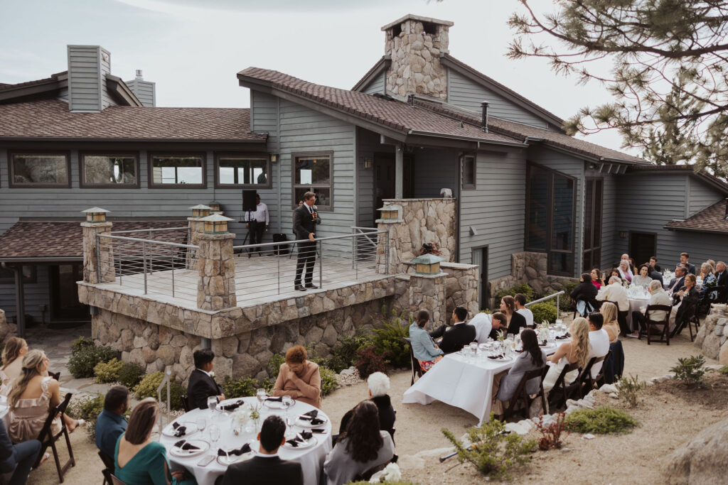 South Lake Tahoe Blue Estate Wedding Reception