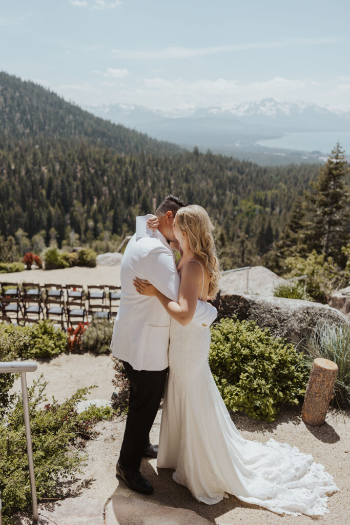 South Lake Tahoe Blue Estate Wedding Ceremony